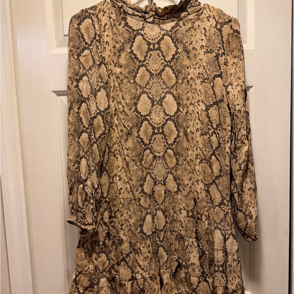 Zara Snake Print Reptile Dress Tunic